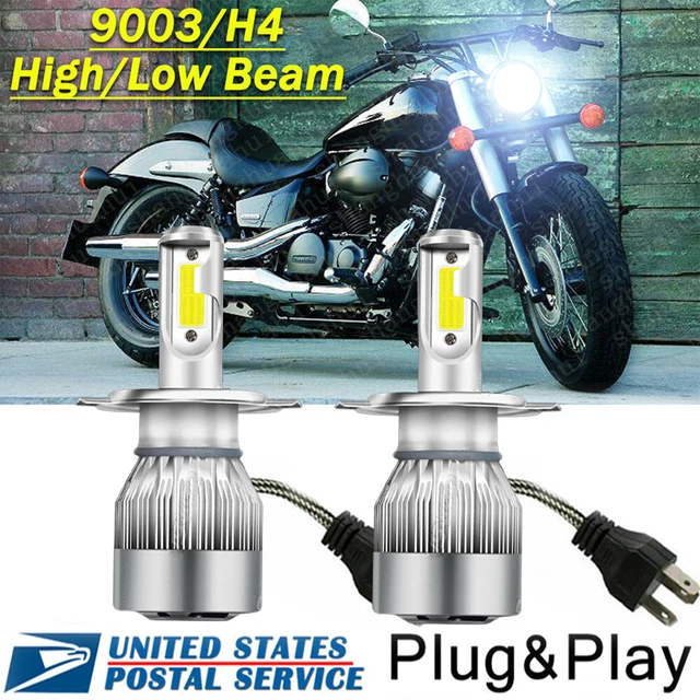 For Honda VT Shadow Spirit Ace 500 700 750 1100 Motorcycle LED Headlight Bulbs
