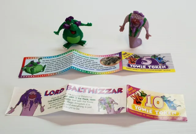 Cadbury Chocolate Yowie Figures Series 4 Toys - Lord Balthizzar & Ditty (1999)
