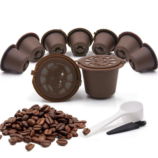 3 pezzi filtro a capsule caffè riutilizzabile ricaricabile per macchina Nespresso