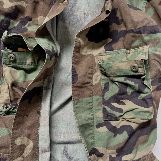 US Army Field Jacket Small Green Camo Military Coat Combat Uniform