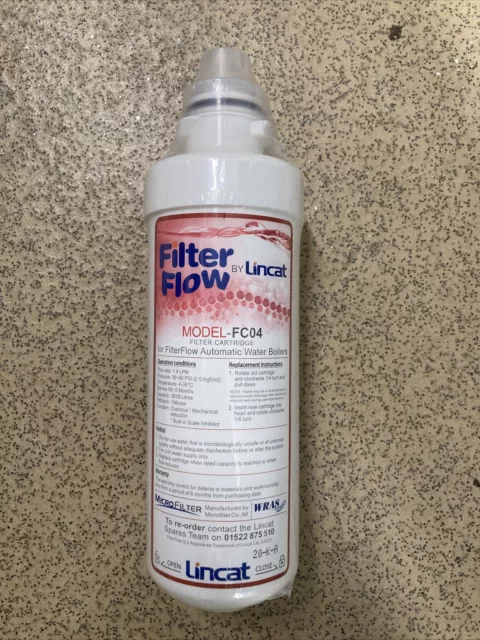 Lincat Filterflow FC04 Filterkartusche für Lincat FX Serie Wasserkocher - Lincat Filterflow FC04 Filterkartusche für Lincat FX Serie Wasserkocher -