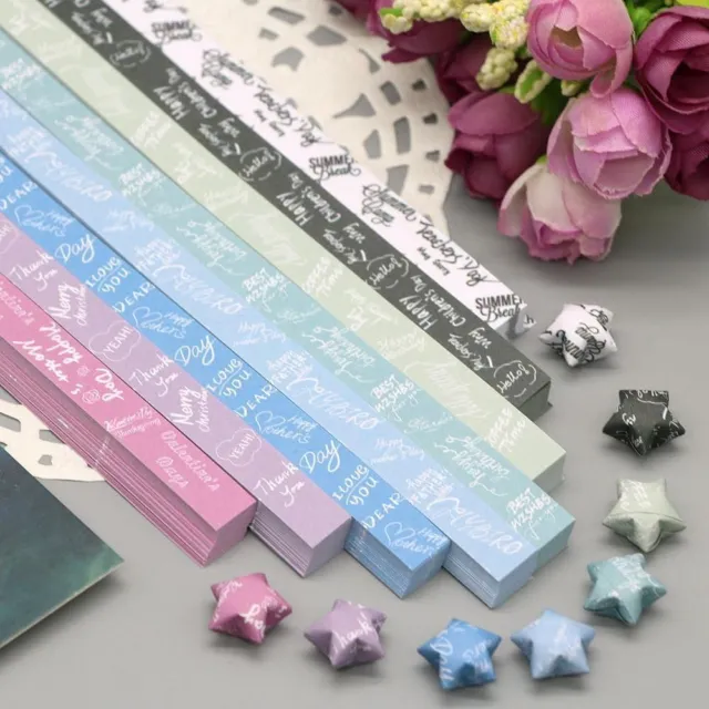 Origami Star Paper Strips, Double Sided, 15 Colors (2400 Sheets