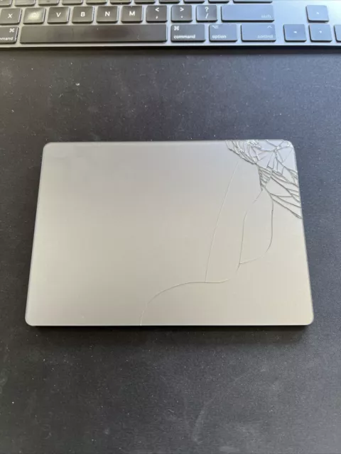 Apple Magic Trackpad 2 (A1535) - Black / Space Grey, CRACKED GLASS- Works fine