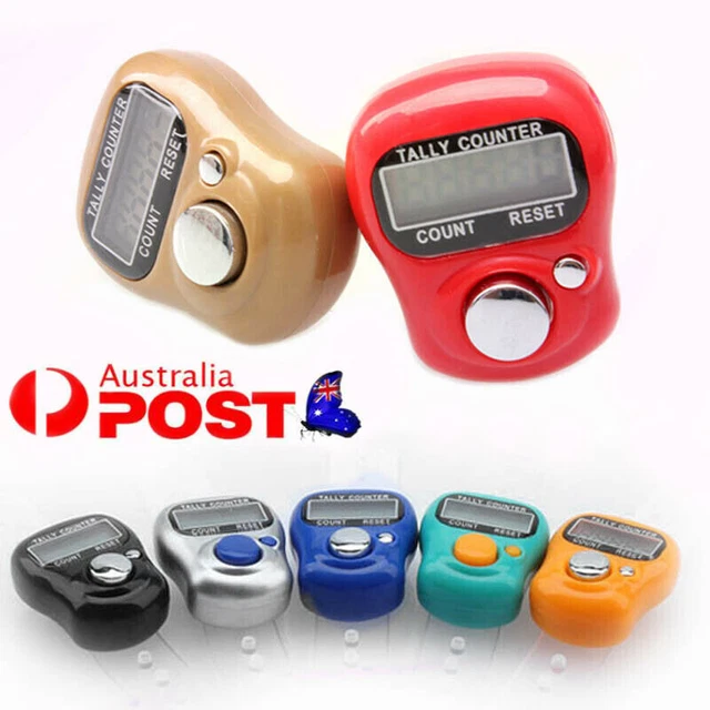 Number Clicker Tasbeeh Tasbih Mini Finger Ring LCD Digital Hand Tally Counter
