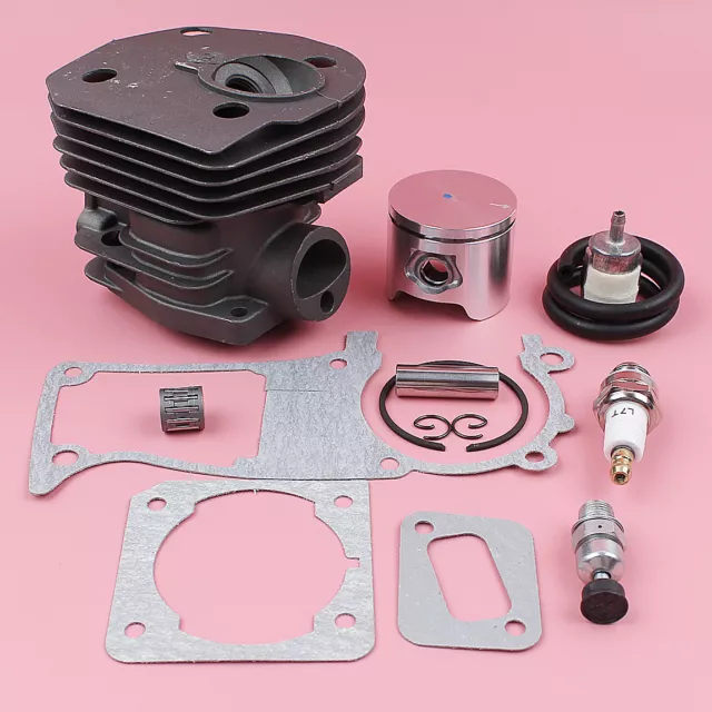 Cylinder Piston Kit For Husqvarna 350 346XP 351 353 Gasket Fuel Filter Line Kit