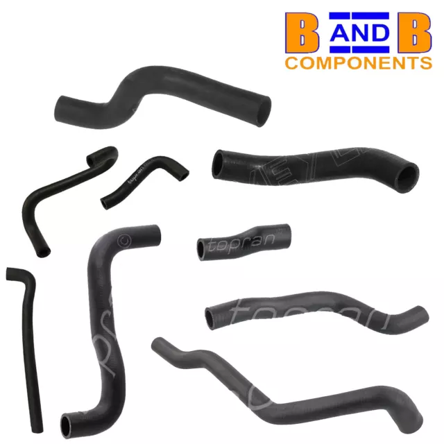 VW GOLF MK2 1600cc PETROL 9 PIECE RADIATOR WATER HOSE SET A667