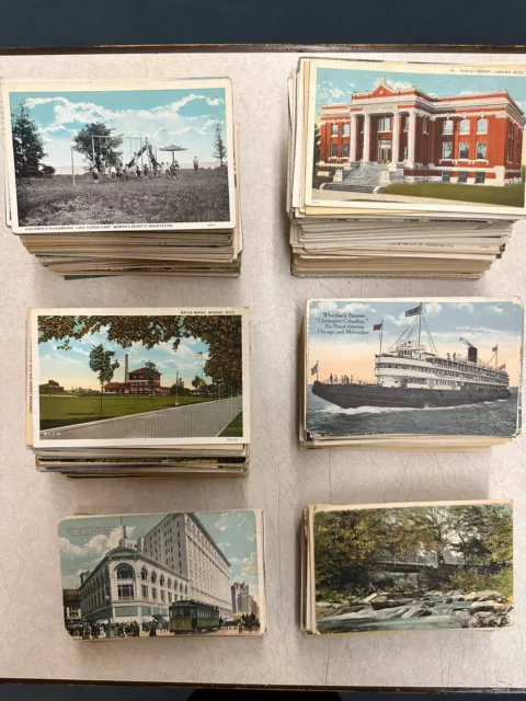 Huge 1000 + Postcard lot. No chrome. State Views, Holiday, Topicals, Real Photos