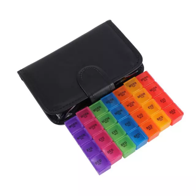 Storage Box Notebook Shape Medicine Container Pill Organizer Pill Box Pill Case