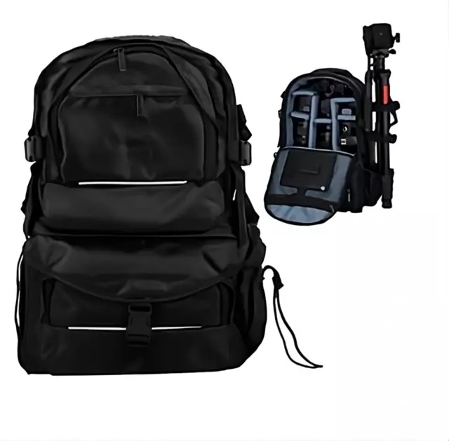 SLR DSLR Waterproof Shoulder Travel Camera Bag Large Padded Backpack Bag