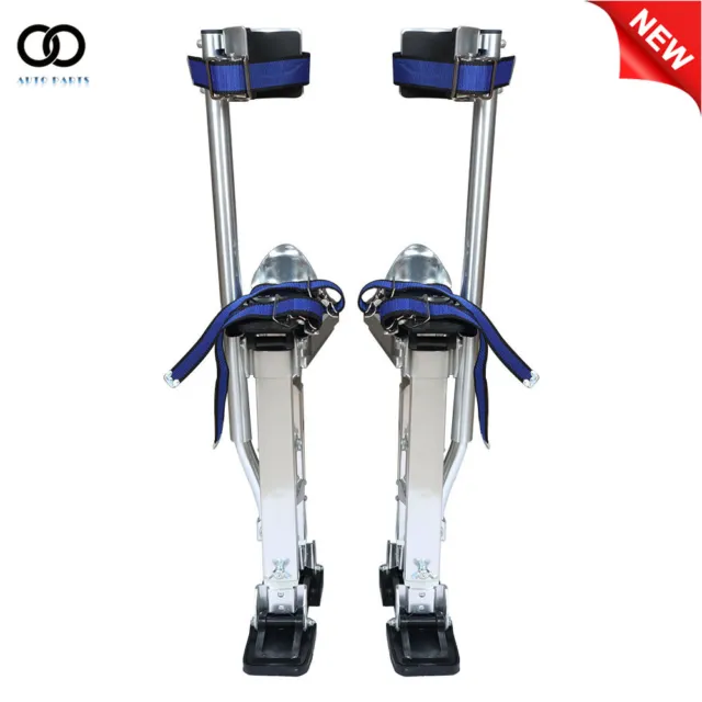 Drywall Stilts Painters Walking Finishing Tools - Adjustable 18" - 30" Silver