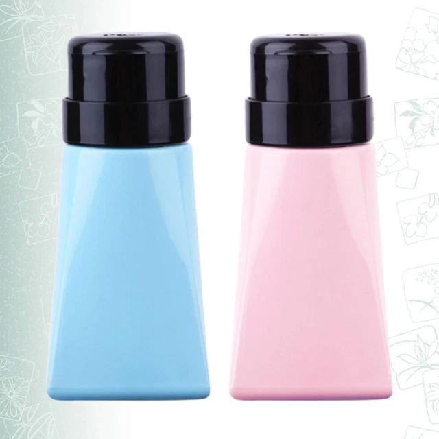 2 Pcs Empty Push Down Dispenser Makeup Remover Pump Cosmetic