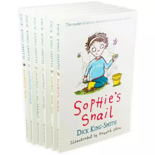 Dick King-Smith Sophie Stories Collection 6 Books Set Sophies Snail