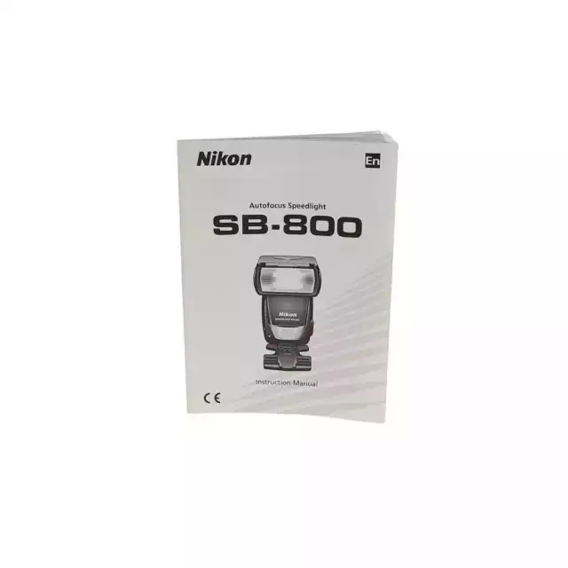 Nikon Autofocus SB-800 Speedlight Flash Instruction Manual for Nikon