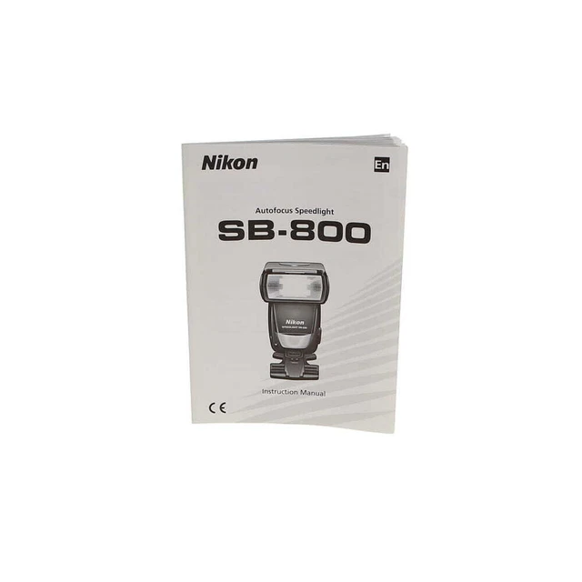 Nikon Autofocus SB-800 Speedlight Flash Instruction Manual for Nikon