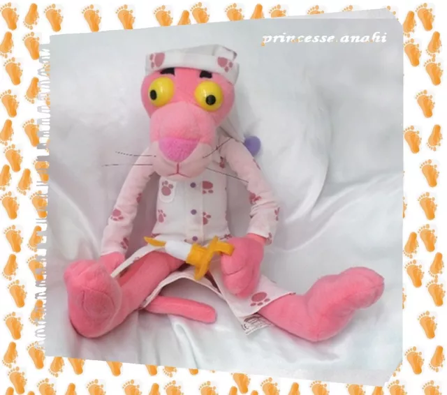 PELUCHE LA PANTH RE rose Pink Panther bonnet chemise de nuit