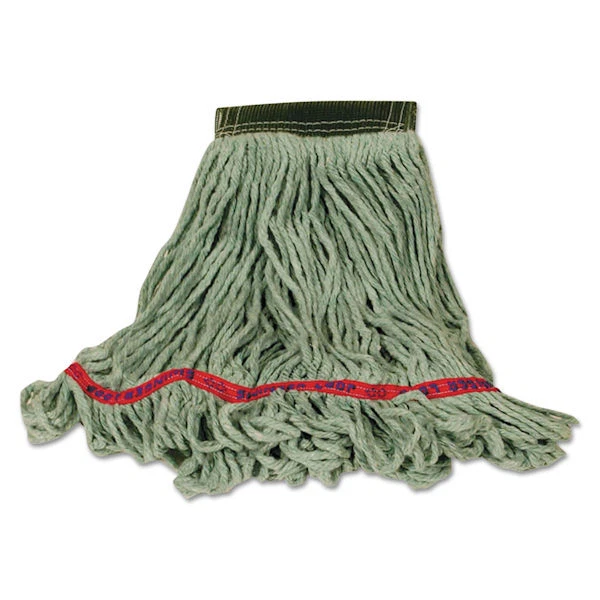 Rubbermaid FGC15206GR00 Swinger Loop Wet Mop Heads, Green, Medium, Carton of 6