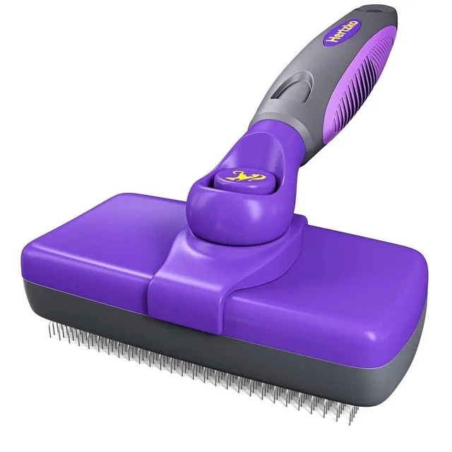 HOT🔥 SELLING BRUSH FOR DOGS & CATS! Hertzko Self-Cleaning Slicker Brush for Dog