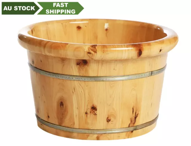 Foot basin wooden bucket foot bath tub double thickness healthy natural 足浴桶加厚