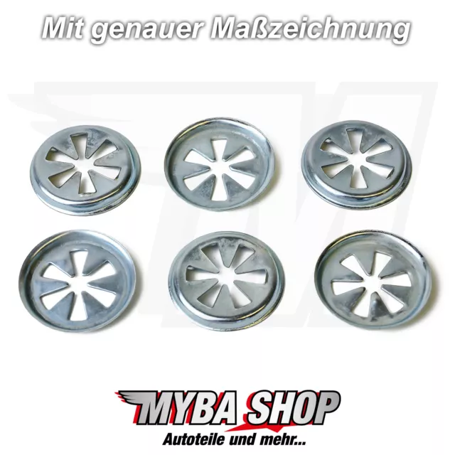 10x Métal Moteur Revêtement Klemmscheibes Ø 22mm pour VW W703505 867863849A