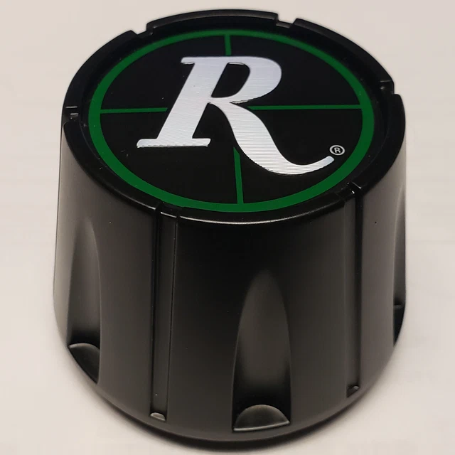 REMINGTON ATV WHEEL CENTER CAP BLACK / Green Custom Wheel Caps C635