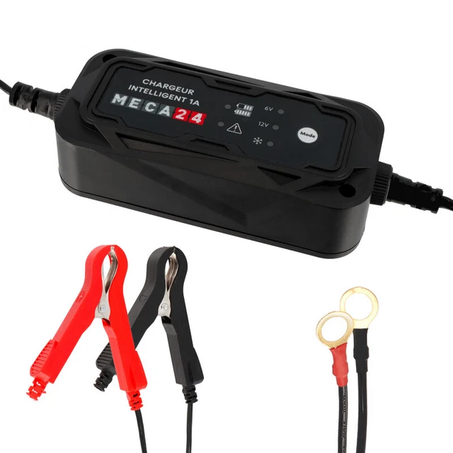 Chargeur de batterie moto - maintien de charge 6V / 12V