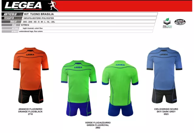 Completi Calcio Calcetto LEGEA Mod. KIT TUONO x Calcio a 5 Volley Training