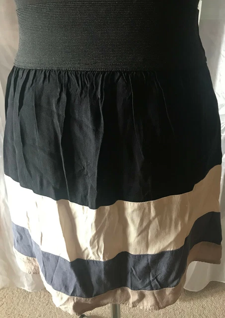 Chemise ZARA Taille XS Rayée Bleu Dos Nu - Occasion Très Bon état