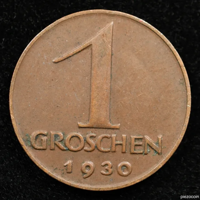 Austria 1 Groschen 1930, Coin, Inv#B732