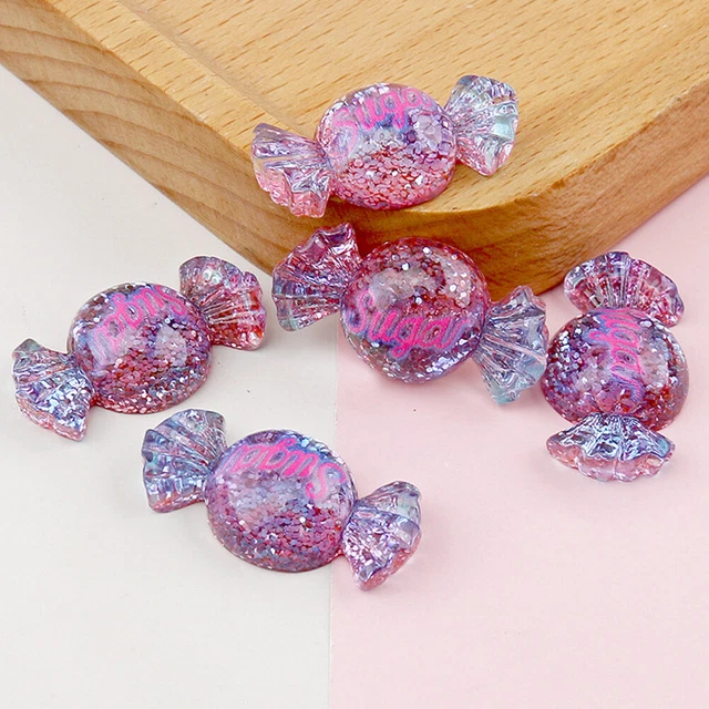 Mixed Candy Flat Back Cute Mini Slime Charm Embellishment Resin DIY Fashion