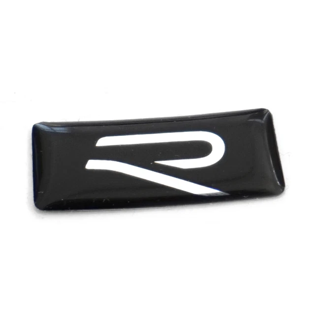 ORIGINAL VW EMBLÈME R logo sticker tuning plaque décor design noir ...