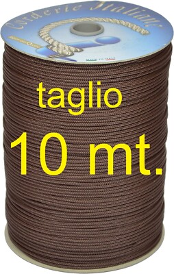 Avoria 10 Metri Corda Cordino Cordoncino Per Veneziane Treccia da 3mm Colori Vari 