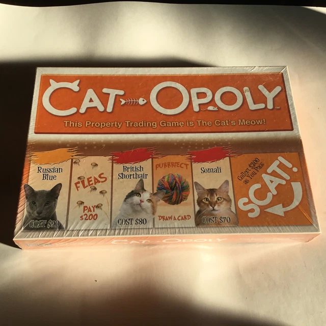 CATOPOLY BOARD GAME Monopoly Themed Game SEALED Family Night Property