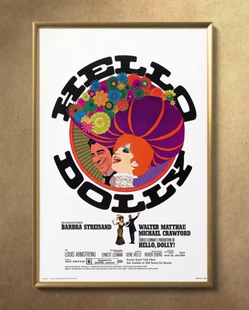 Hello Dolly Barbra Streisand 1969 Movie Poster 24"x36" Borderless Glossy 6918