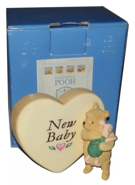 Classic Winnie New Baby Pooh & Enesco Border Fine Arts Peppers