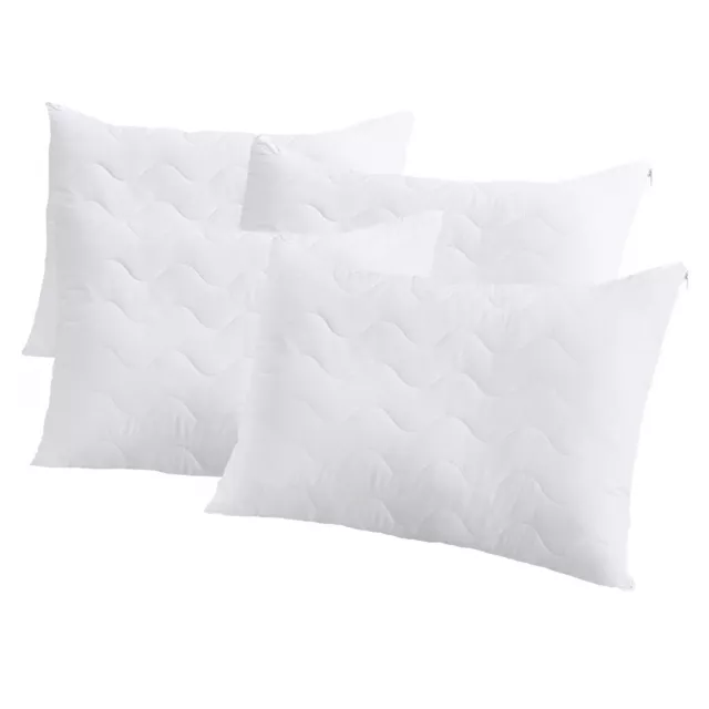 Hotel Quality Quilted Pillows Bounceback Anti Allergy Feels Like Down Pillows 2