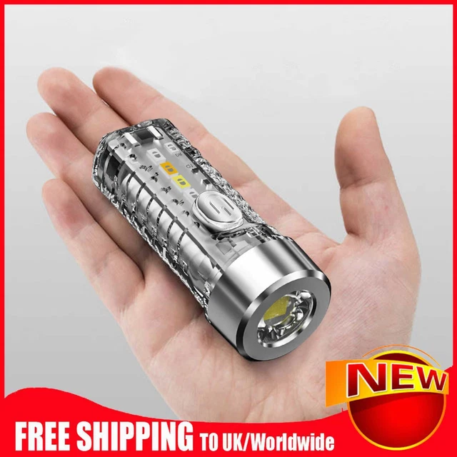 Keychain Lamp Super Bright Mini Lantern Waterproof 3 Gears for Outdoor Emergency