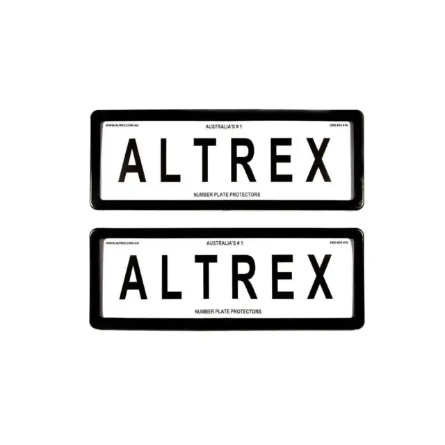 Altrex Number Plate Cover 6 Figure Black Without Lines