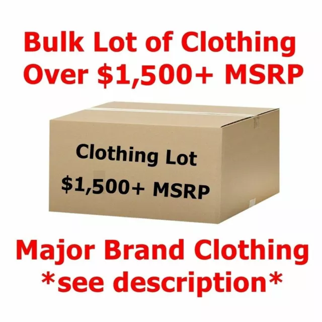 $1,500+ Bulk Wholesale Lot Mostly Women's Clothing - Designer Brand Names