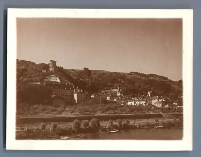 France, La Roche-Guyon (Val d&#039;Oise) Vintage silver print  Tirage argentiq
