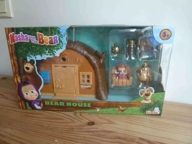 RusToyShop] Maison de poupée Masha et l'ours Figurines de cadeau