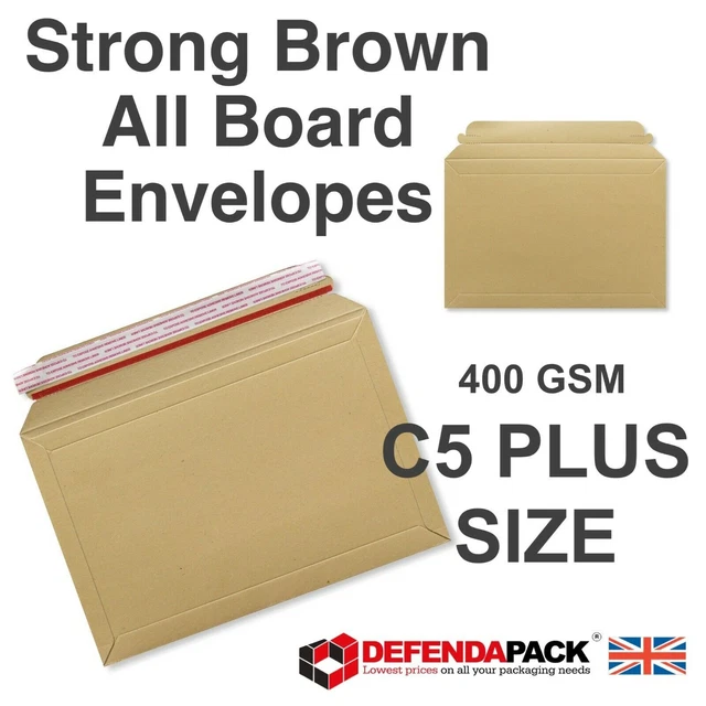 C5+ Capacity Book Mailers Brown STRONG CardBoard Postal PiP Envelopes Peel Seal