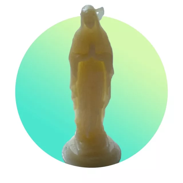 Ancienne Petite Statue Notre Dame De Lourde Vierge Marie