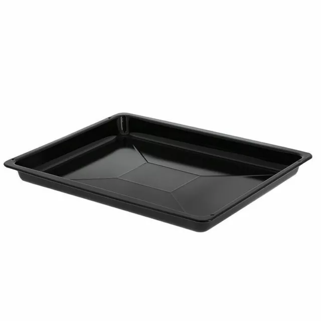 Genuine Beko Black Enamel Cooker Oven Grill Pan Drip Tray 462X373X40 219440101