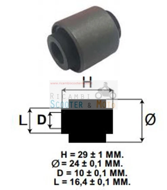 SUPPORTO MOTORE SILENT BLOCK VESPA ET4 125 1996 1999 - Foto 7