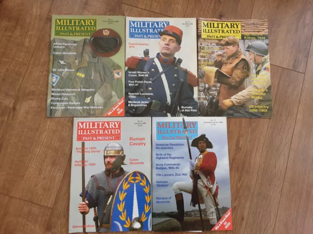 Military Illustrated Past and Present Magazine Bundle x5 1988