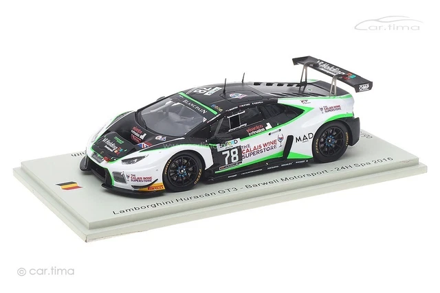 Miniature Voiture Spark Modèle AUDI R8 GT3 24H SPA 2021 1:43 Racing