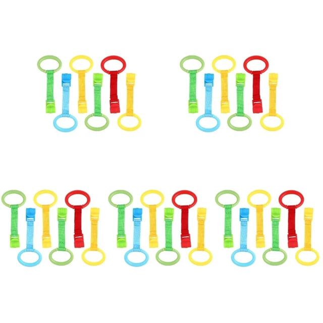 30 uds Accesorios Portátiles Cuna Anillos Bebé Arnés Arnés Bebé Arnés