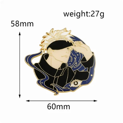 Pack De 7 Badges Anime JJKS – Badges Colorés 58 Mm, En Alliage, Pour Sac, Cosplay, Décoration, Accessoires Fan