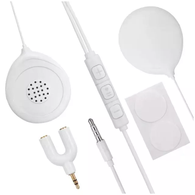 Belly Buds Baby Bump Headphones, White Plastic for Women During Pregnancy U1B9