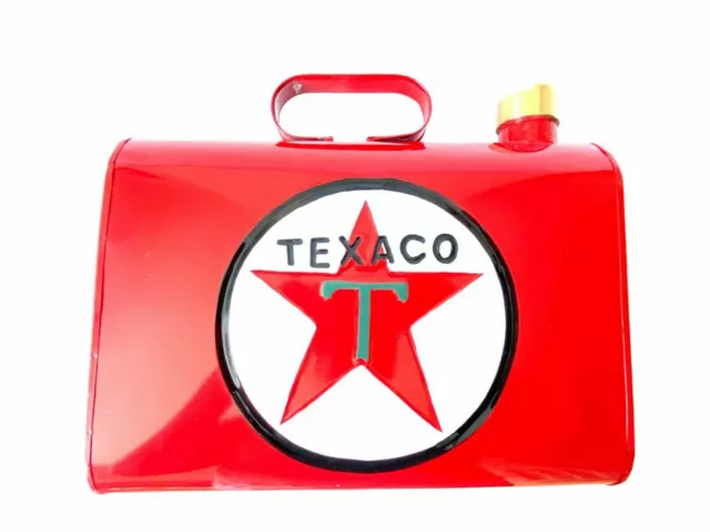 Antique Retro Style Texaco Automotive Oil Can/Canister Wall Mount Rustic Vinatge